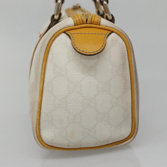 GUCCI GG Supreme Hand Bag Pvc White Gold - Picture 5 of 16